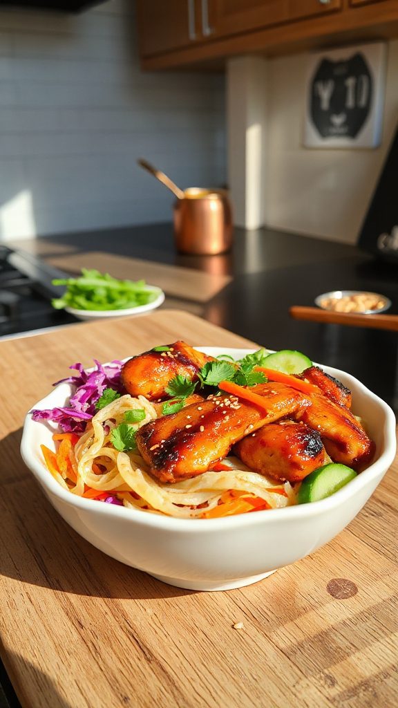 teriyaki chicken noodle bowl