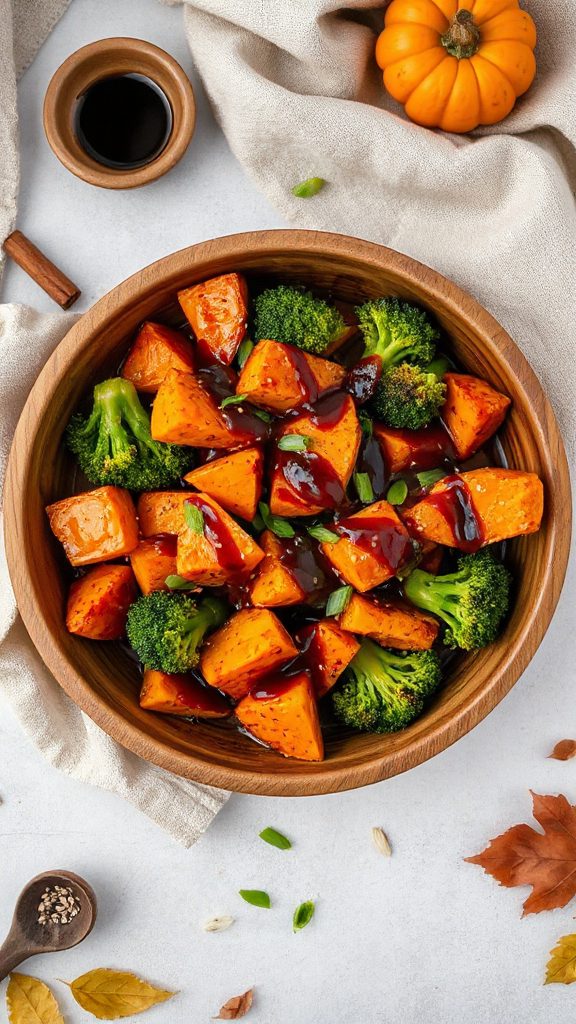 teriyaki sweet potato bowl