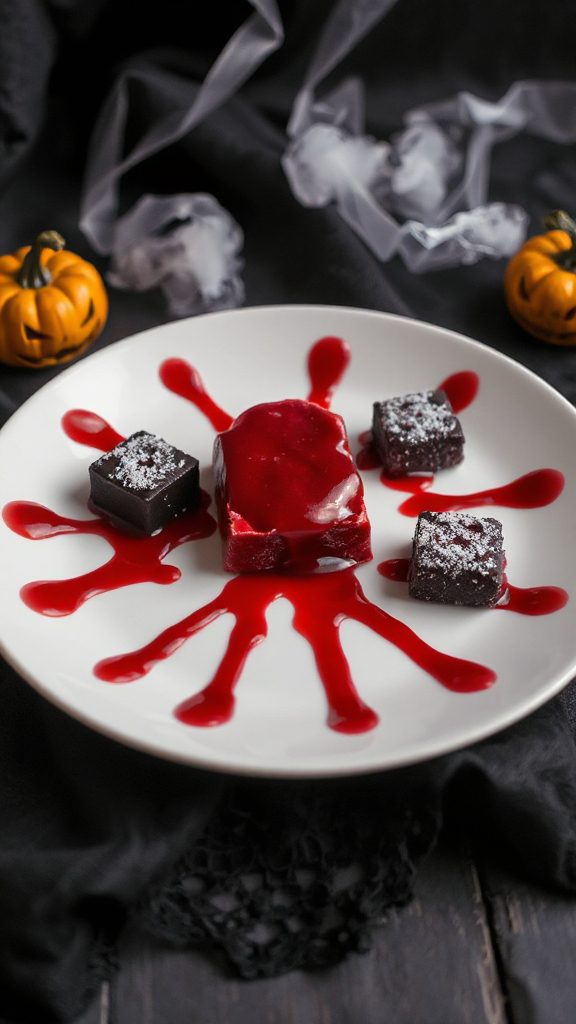 terrifying raspberry blood treats