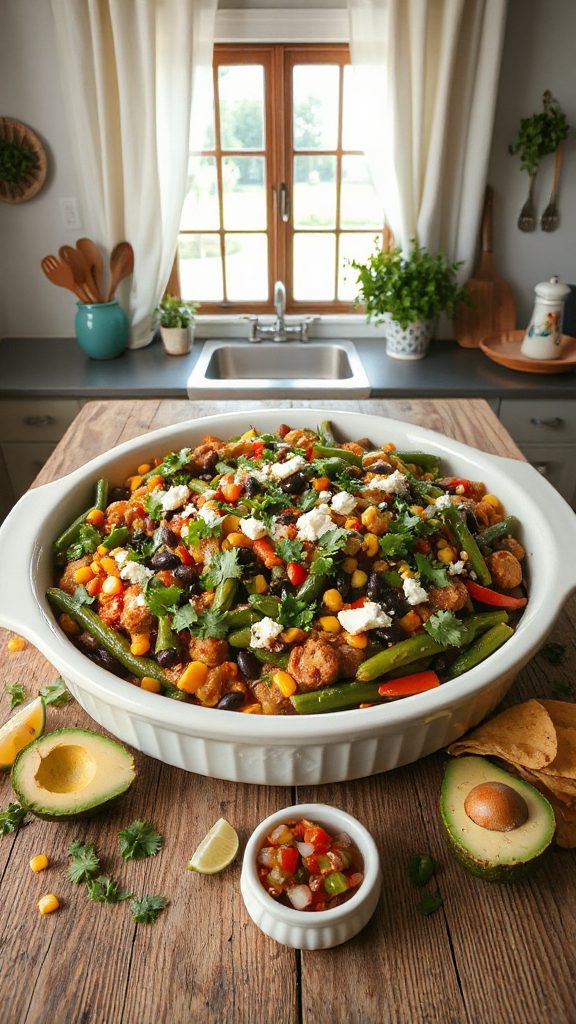 tex mex green bean casserole