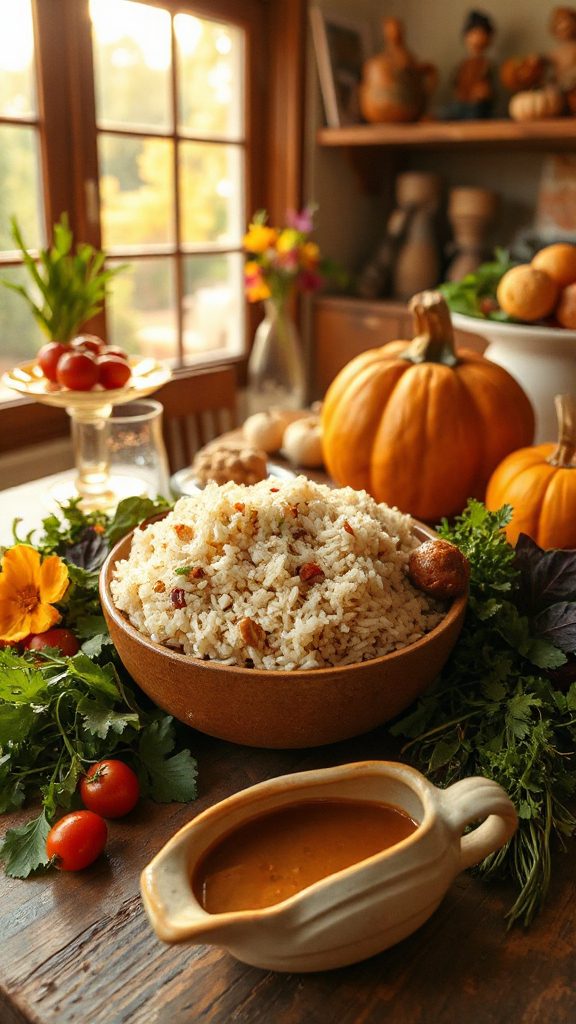 thai inspired herb stuffing