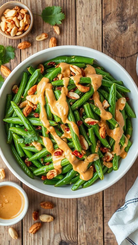 thai peanut green bean casserole thai peanut green bean casserole