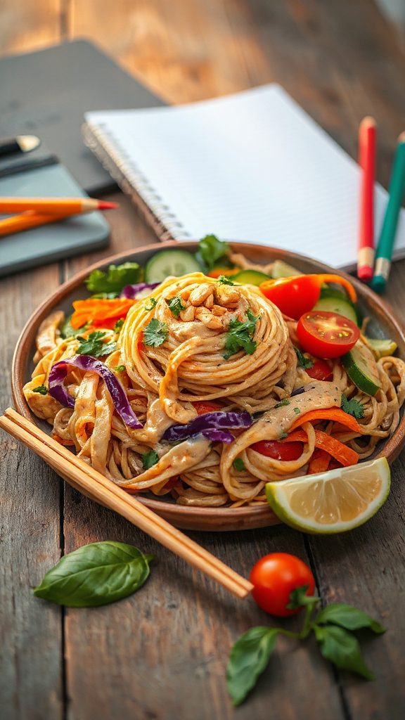 thai peanut noodle salad recipe