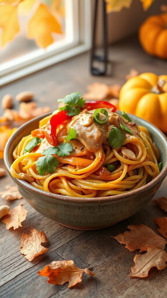 thai peanut squash noodles thai peanut squash noodles