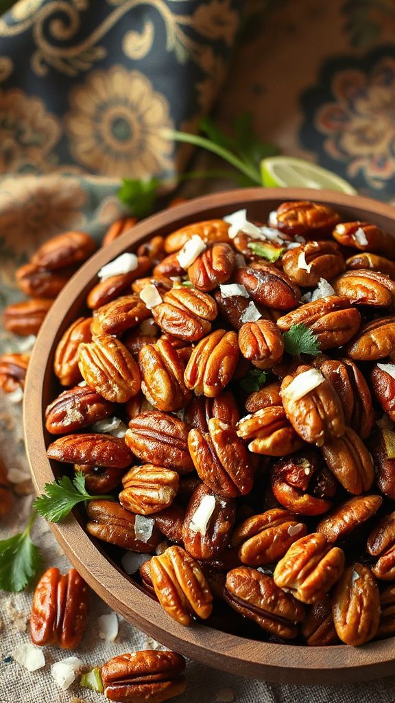 thai spiced maple pecans thai spiced maple pecans