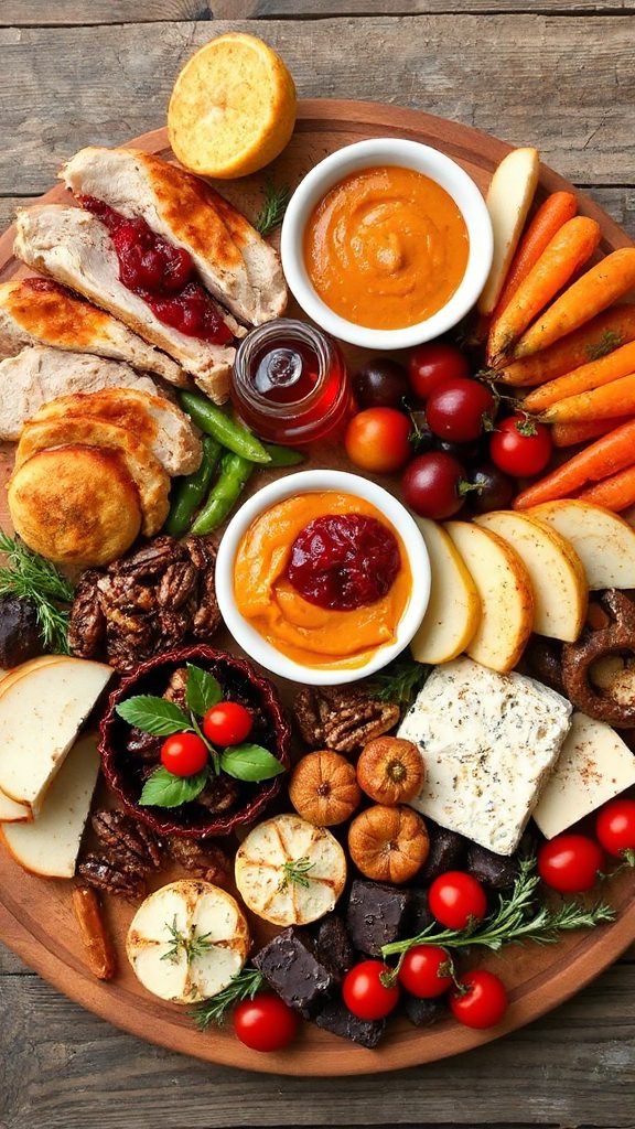 thanksgiving festive charcuterie board