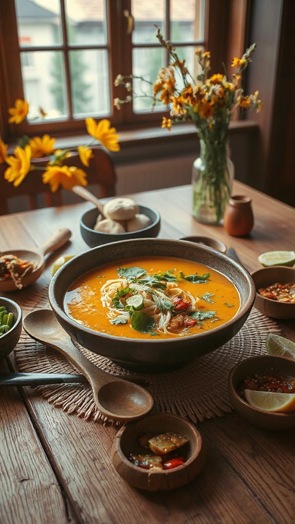 thanksgiving inspired burmese fish soup