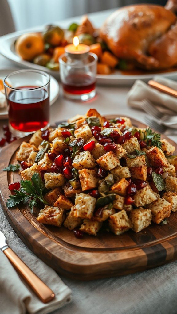 thanksgiving stuffing with pomegranate thanksgiving stuffing with pomegranate