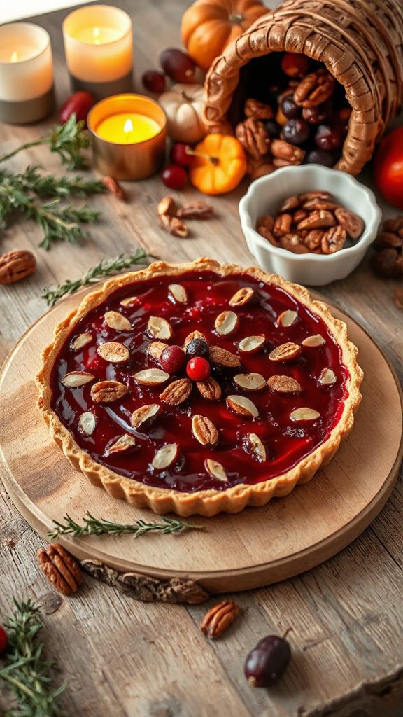 thanksgiving sumac berry tart