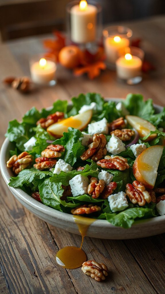 thanksgiving walnut feta salad