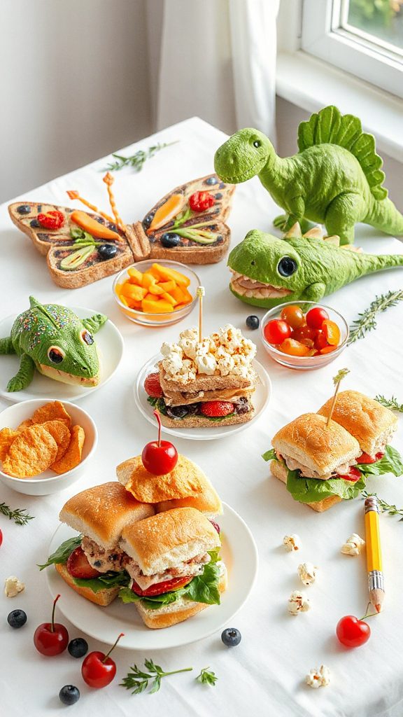 themed interactive kid sandwiches