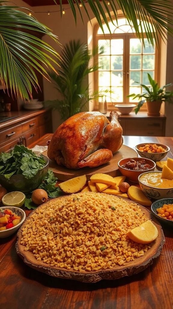 toasted cassava flour side toasted cassava flour side