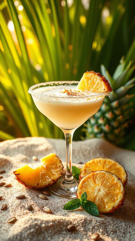 toasted coconut pumpkin seed daiquiri