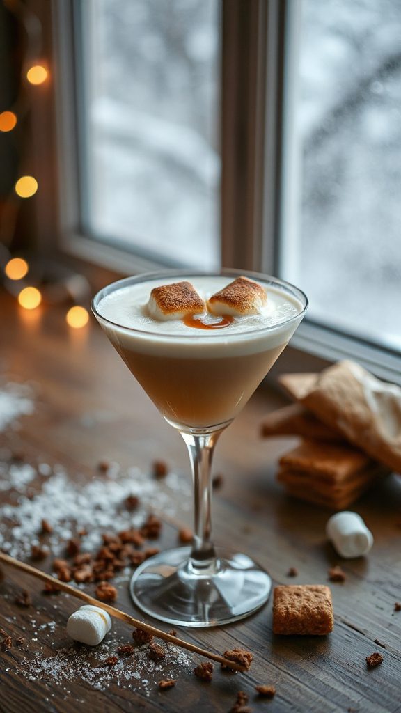 toasted marshmallow dessert cocktail