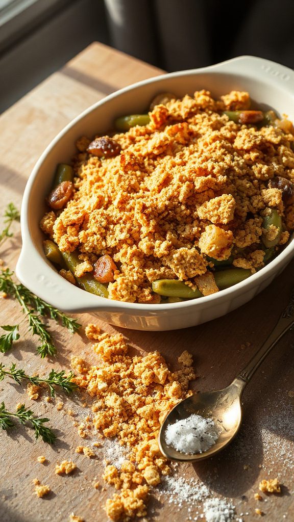toasted panko green bean casserole