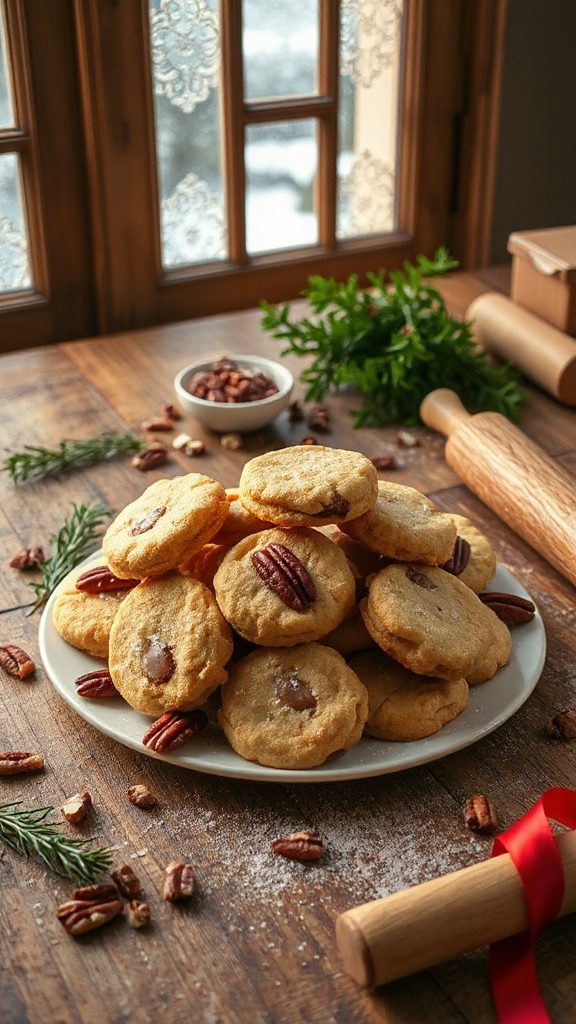 toffee pecan shortbread cookies