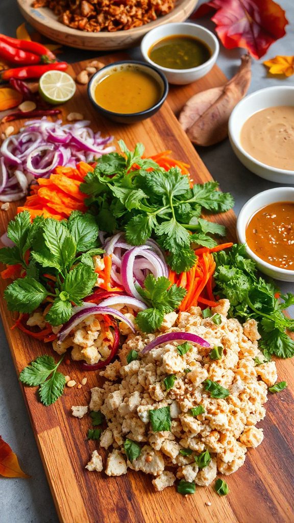 tofu filled lettuce wraps