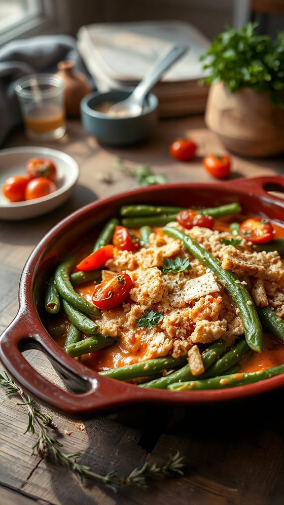 tomato based green bean casserole