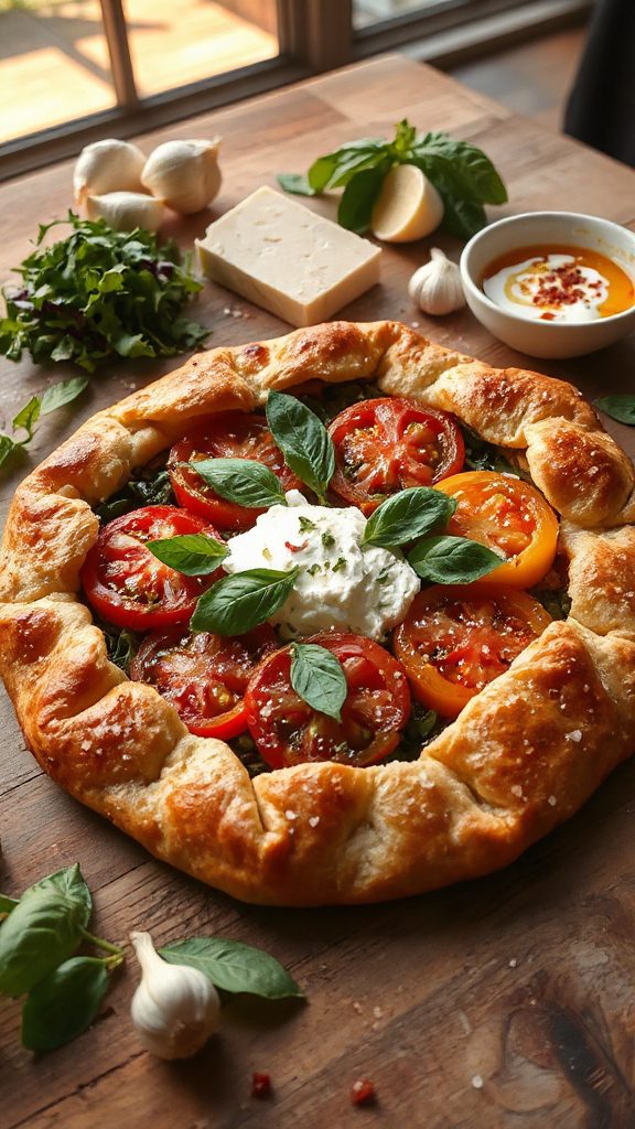 tomato basil galette recipe