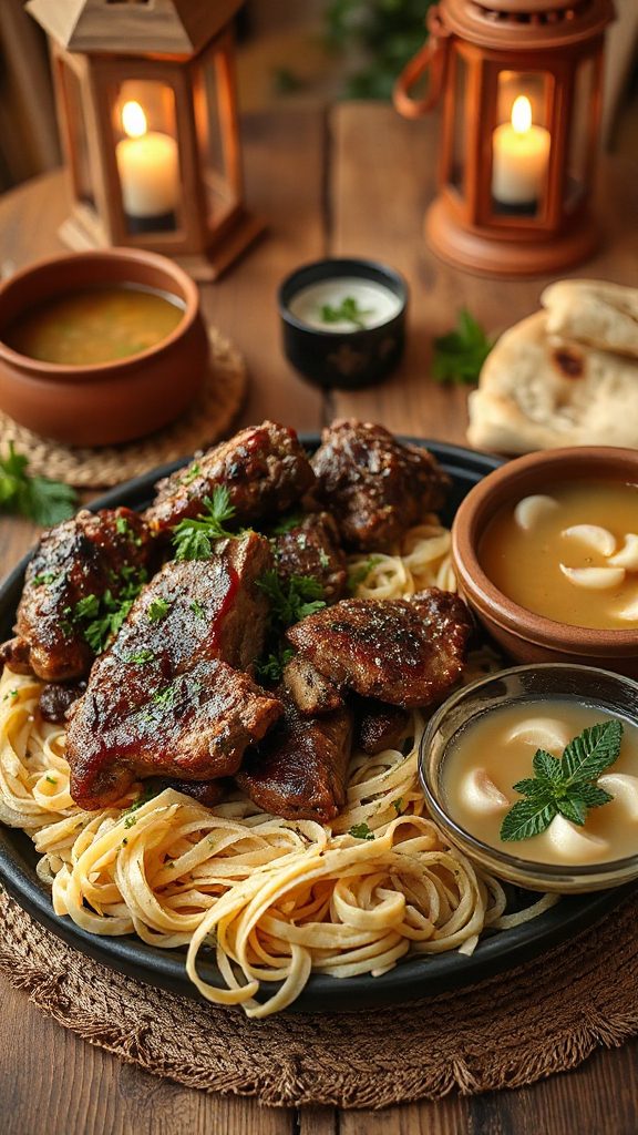 traditional kazakh lamb dish