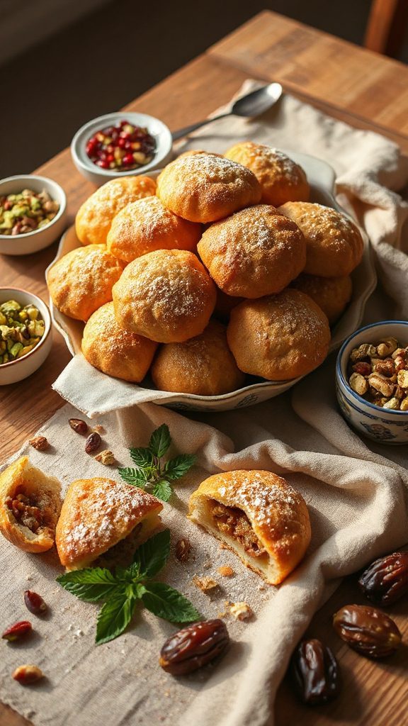 traditional lebanese nut pastries