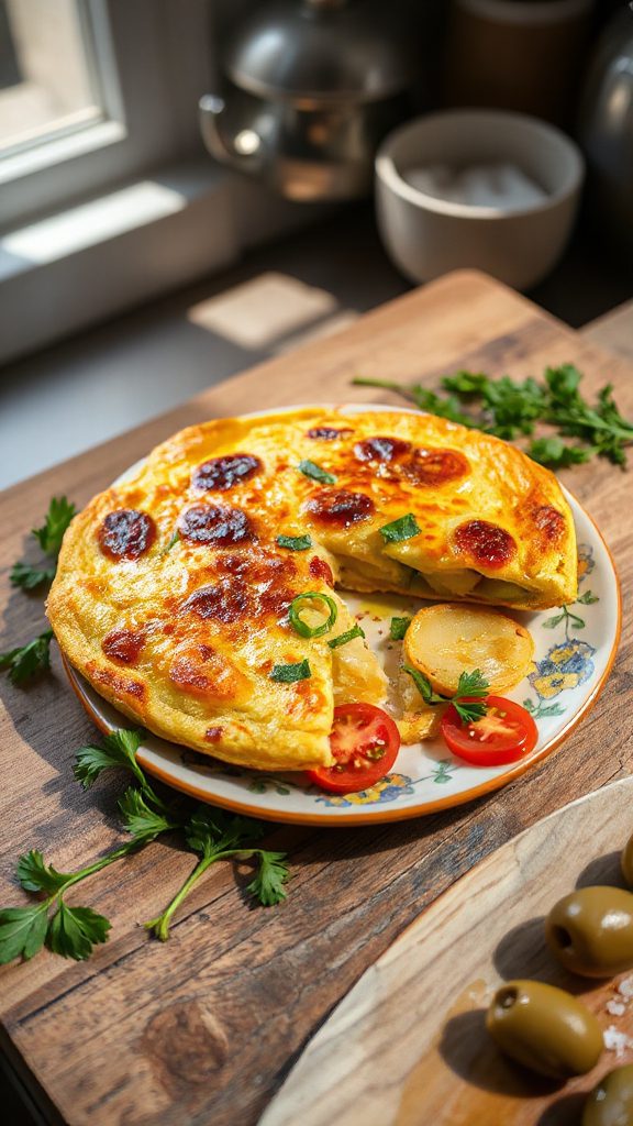 traditional spanish potato omelet traditional spanish potato omelet