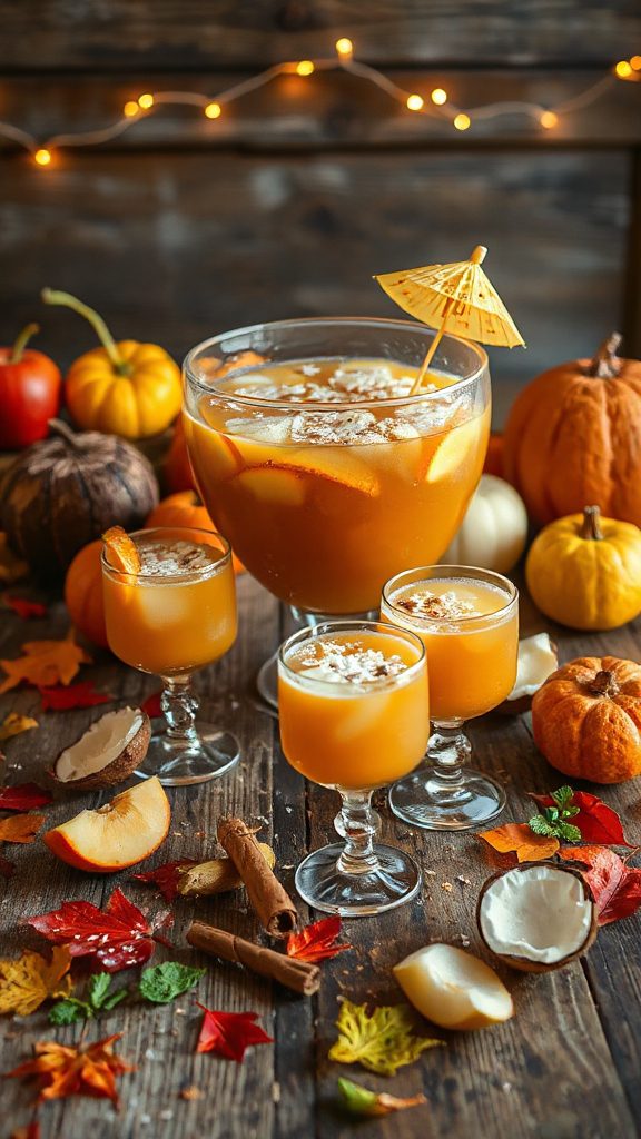 tropical autumn cocktail punch tropical autumn cocktail punch