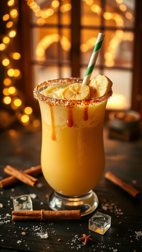 tropical caramelized banana cocktail tropical caramelized banana cocktail