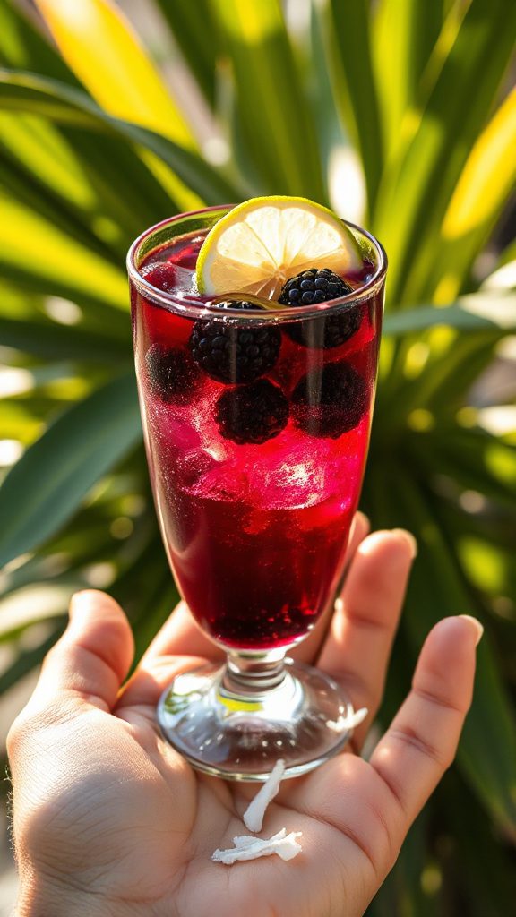 tropical coconut berry cocktail tropical coconut berry cocktail