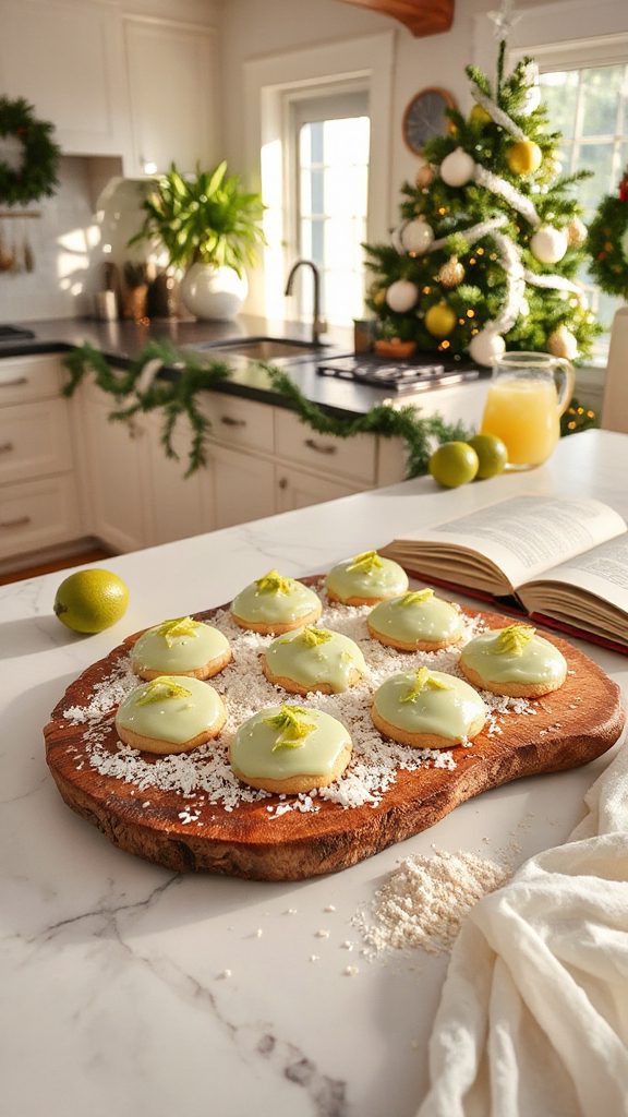 tropical coconut lime cookies
