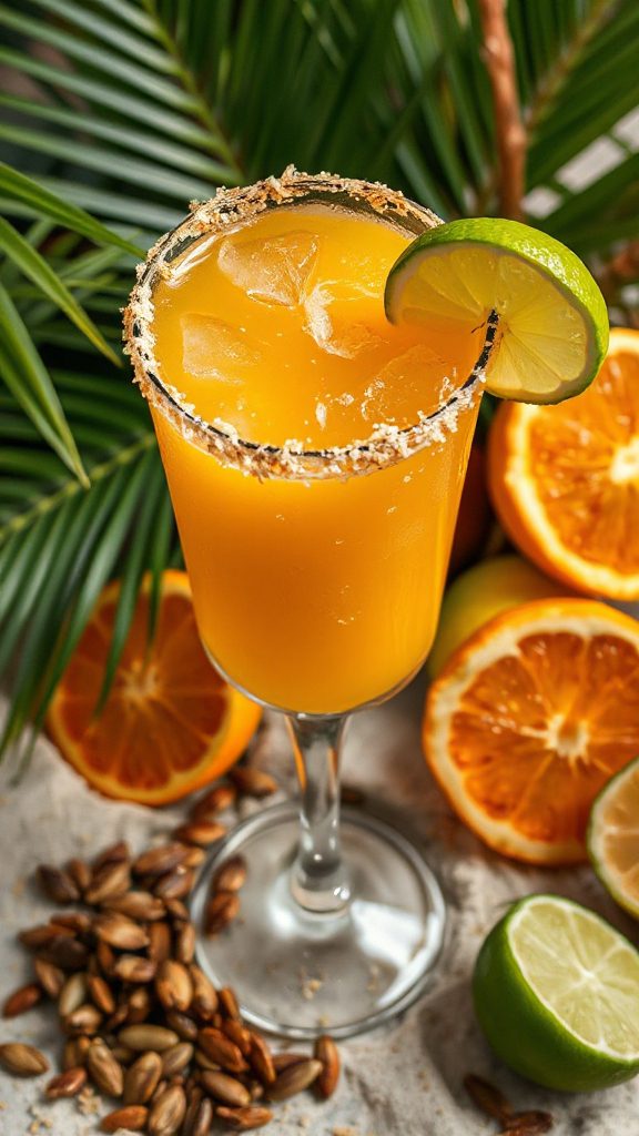 tropical coconut pumpkin daiquiri
