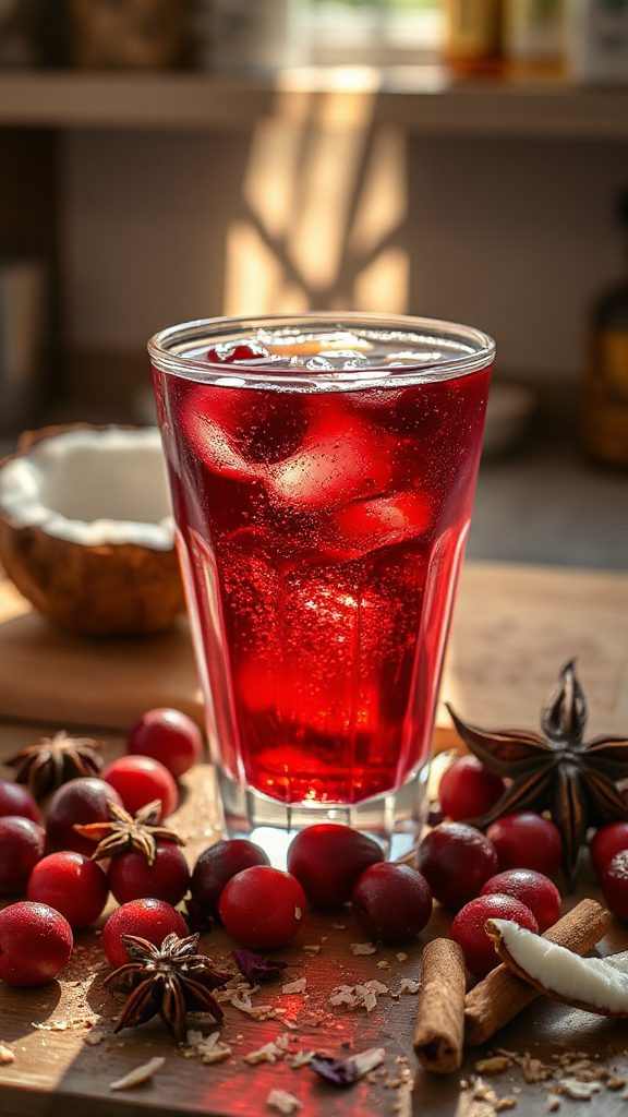 tropical cranberry coconut cocktail tropical cranberry coconut cocktail