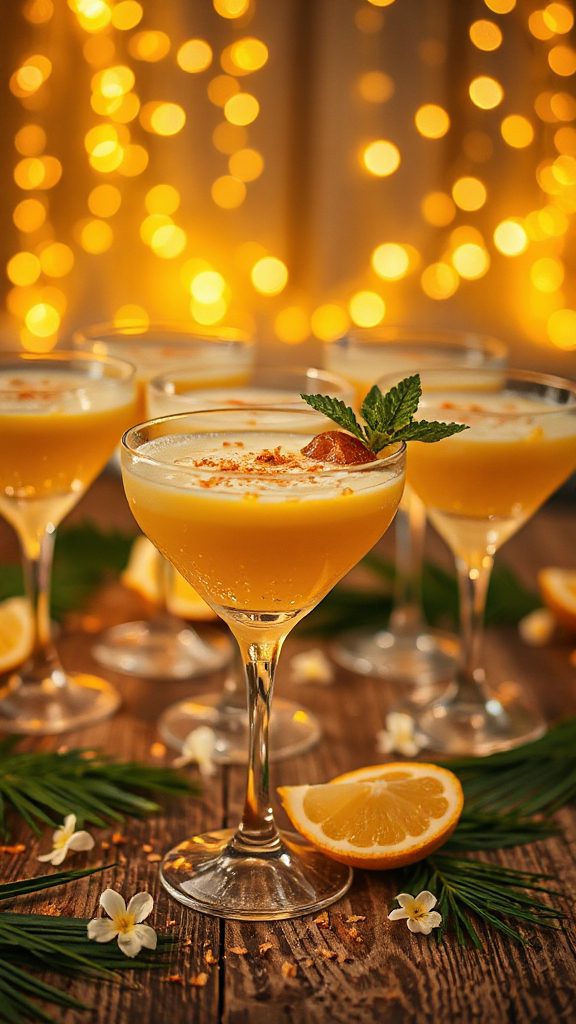 tropical creamy coconut cocktail