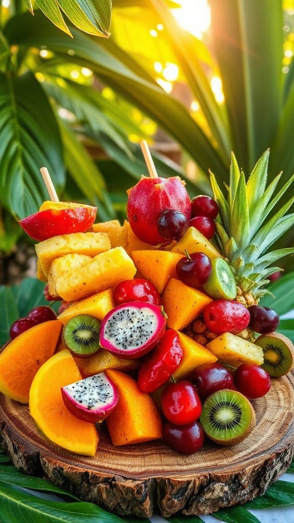 tropical fruit kabob delight