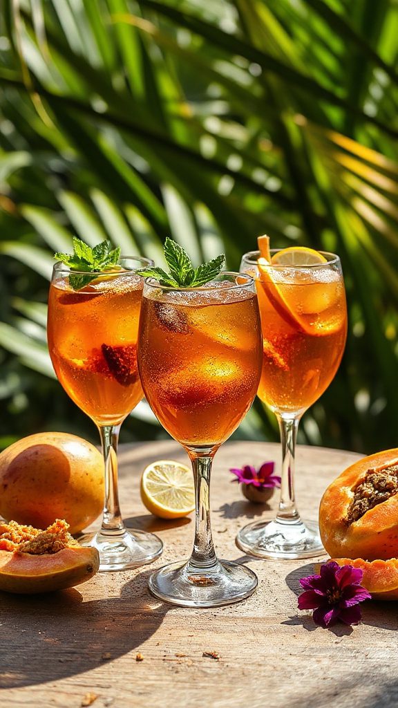 tropical molasses rum cocktail tropical molasses rum cocktail