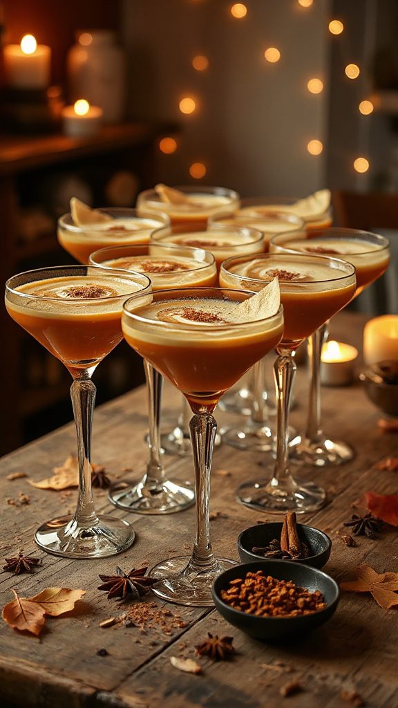 tropical spiced coconut martini