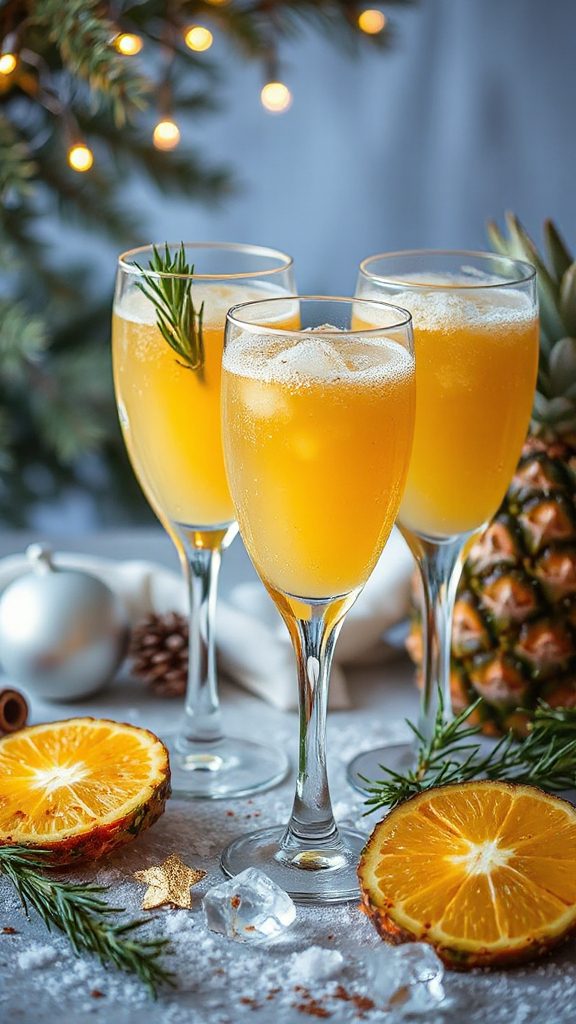 tropical winter celebration cocktail