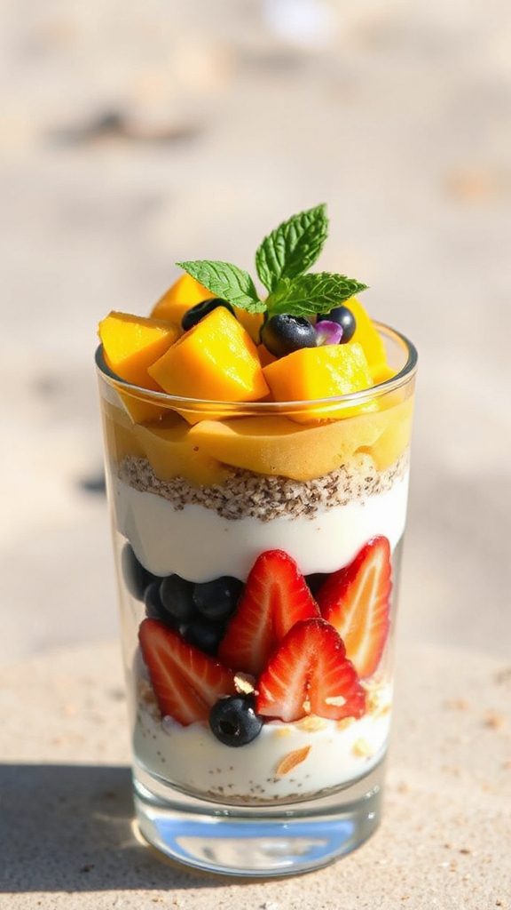 tropical yogurt fruit parfait tropical yogurt fruit parfait