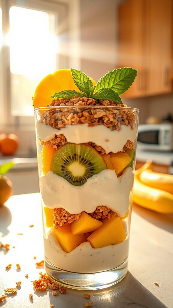tropical yogurt parfait delight tropical yogurt parfait delight