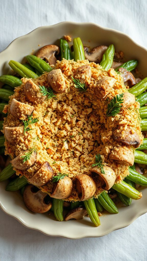 truffle infused green bean casserole