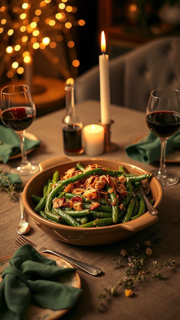 truffle oil green bean casserole