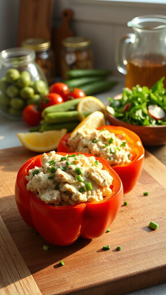 tuna salad stuffed peppers