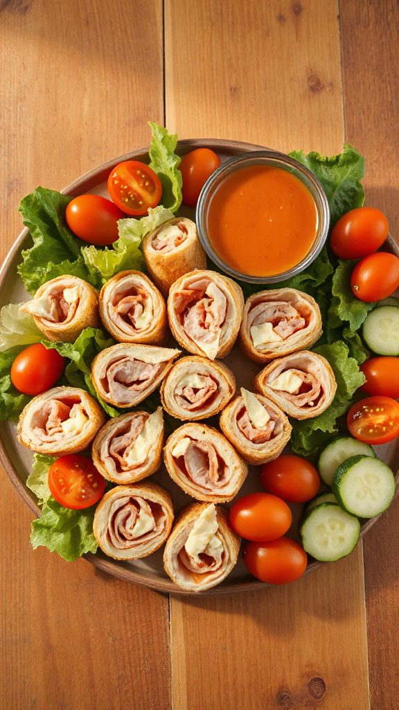 turkey and cheese roll ups