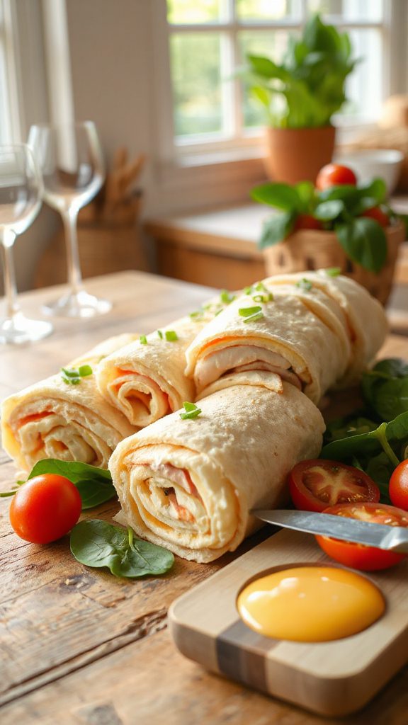 turkey and cheese roll ups