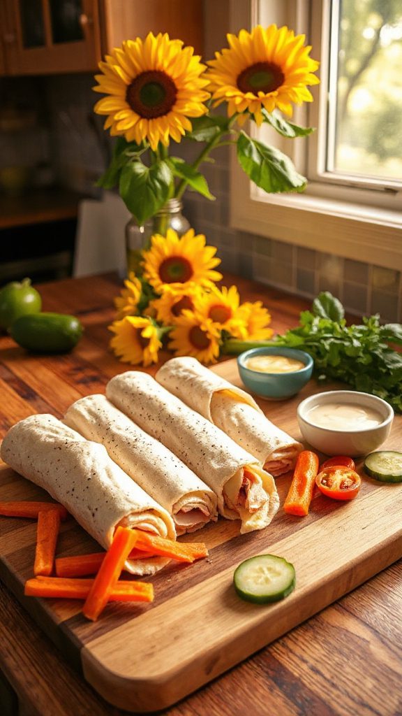 turkey and cheese roll ups