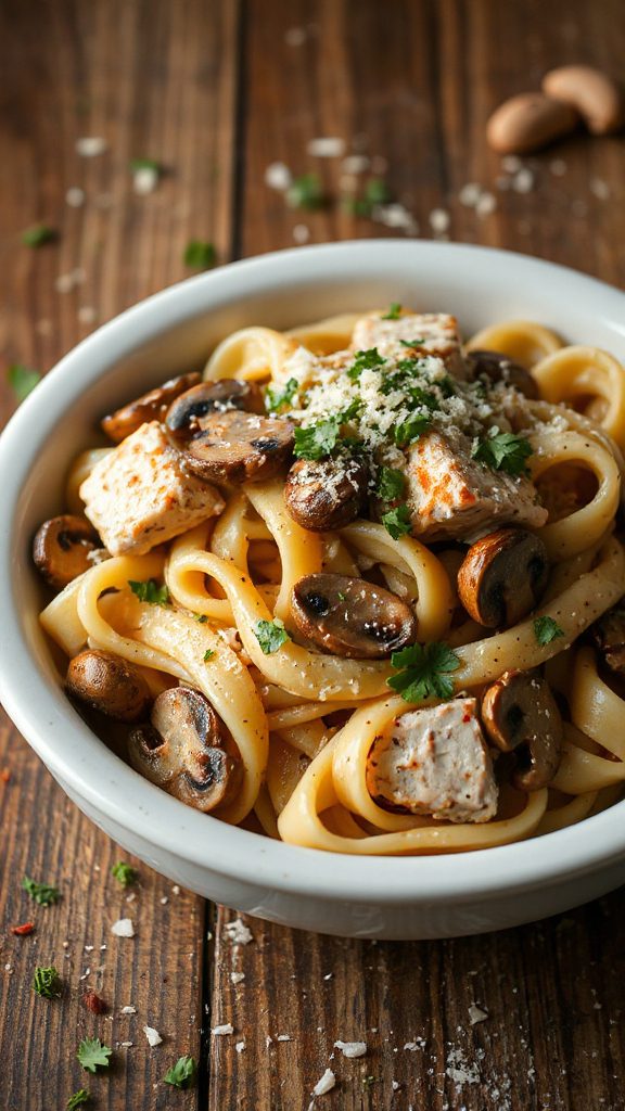 turkey and mushroom pasta turkey and mushroom pasta