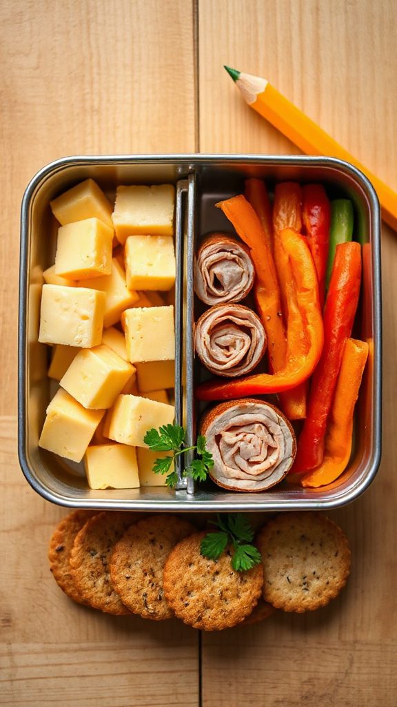 turkey and swiss roll ups