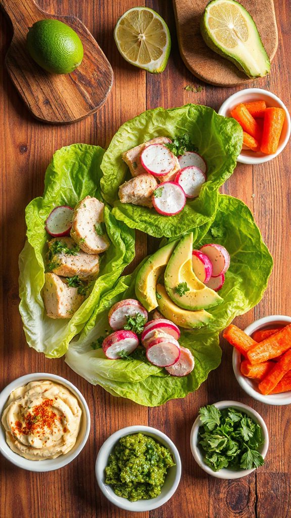 turkey avocado lettuce wraps