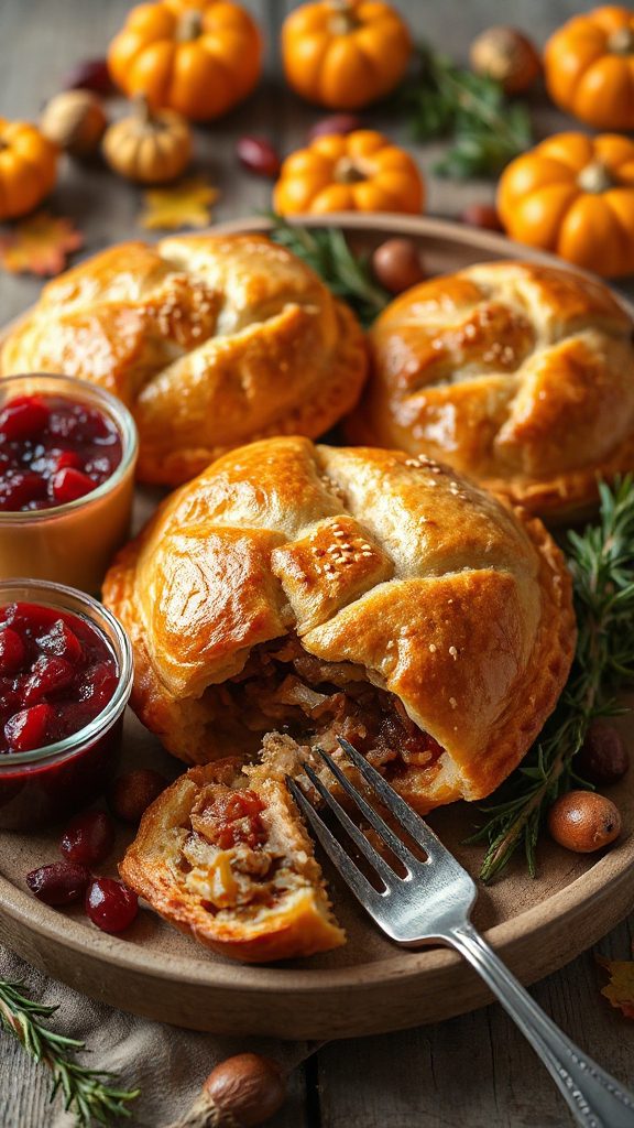 turkey cranberry pastry delight