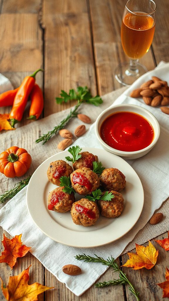 turkey meatballs with romesco turkey meatballs with romesco